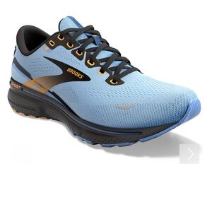 Brooks Ghost 15 Light (Blue Black Yellow) size 8M almost new, worn 3 times.
